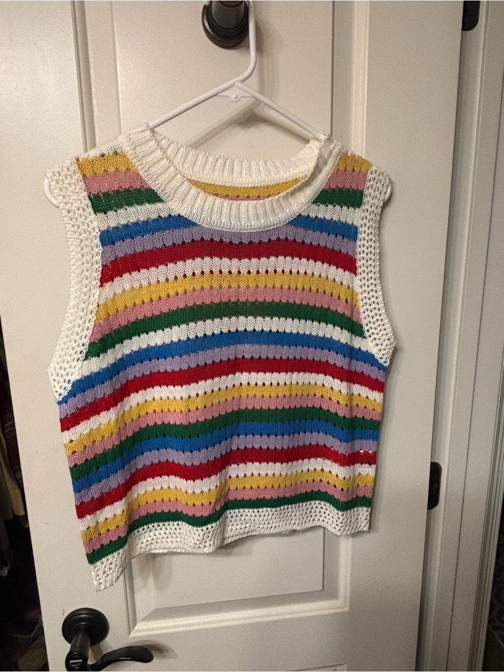 SHEIN Multicolor Striped Knit Tank Top